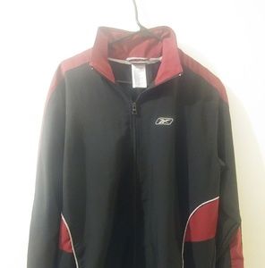 Reebok Windbreaker Black & Burgundy